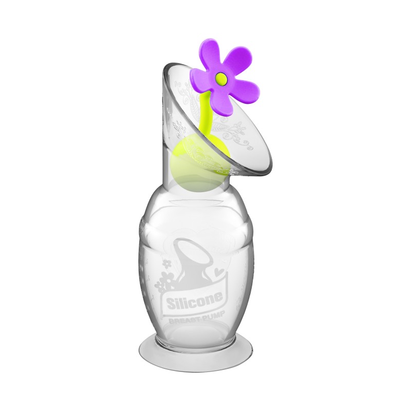 haakaa silicone breast 150ml and flower stopper combo haakaa silicone breast 150ml and flower stopper combo
