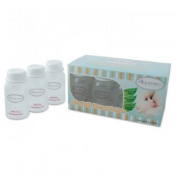 Autumnz Breastmilk Storage Bottles (10 btls) - White