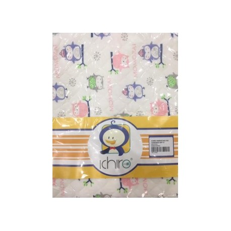 Ichiro Waterproof Changing Mat S Pink Owl Changing Mats